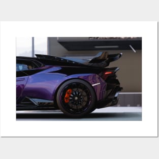 Huracan STO purple Posters and Art